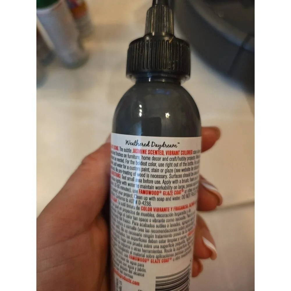 Gel Stain Glaze Weathered Daydream 4.0 FL OZ‎ Bottle Gray 0422062C 19aw09 D4